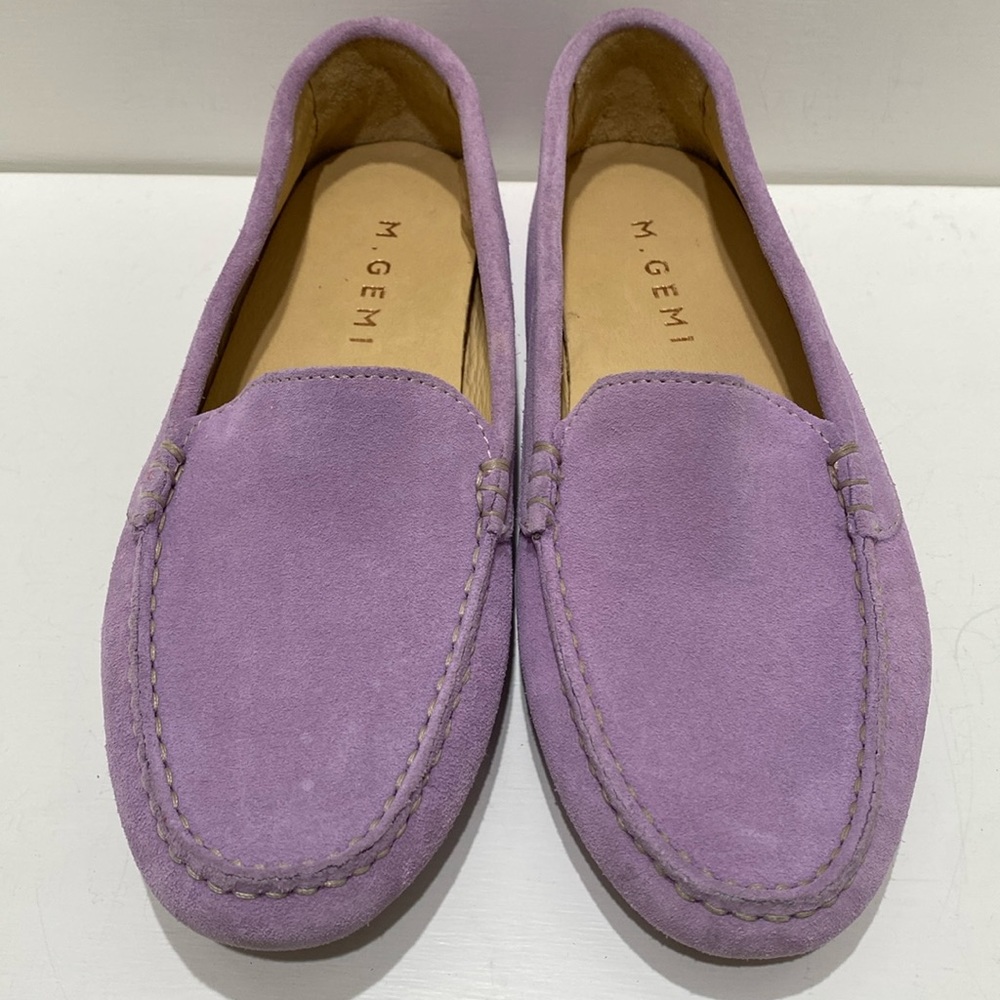 M. GEMI “Felize” (Sz: 36.5 EU) Lavender Suede Driving Flats/ Loafers